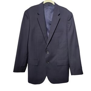 J Crew Men's Sz 42R Navy Ludlow Slim Blazer 100% Loro Piana Super 120s Wool